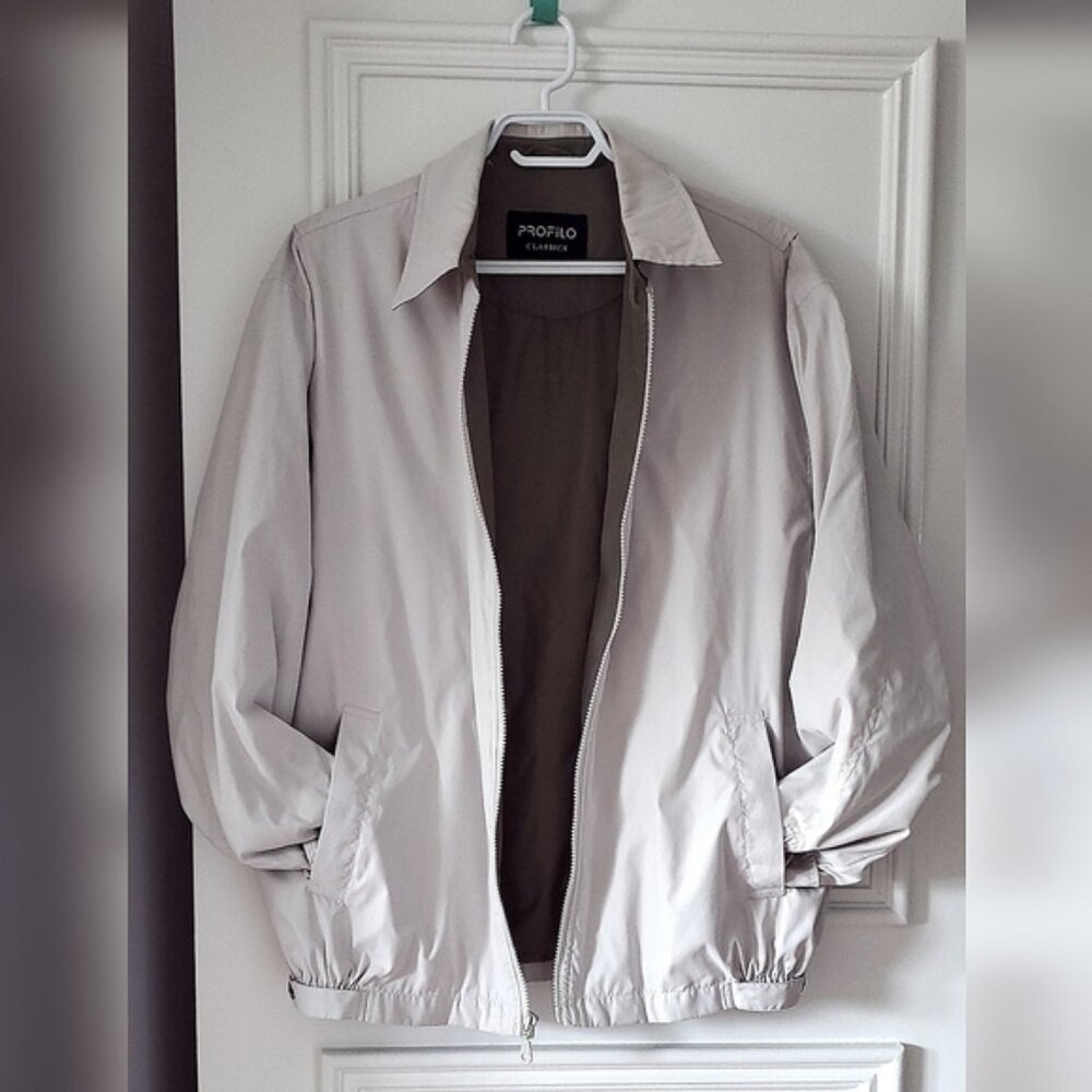 Vintage 1980s Profilo Classics Suede like Jacket with interior utility pockets